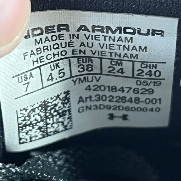 Under Armour HOVR Sonic 2 Women's Size 7 University Of Maryland Shoe 3022648-402 - Picture 9 of 9